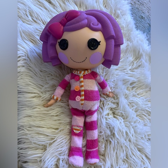 Lalaloopsy Pillow Featherbed Full Size Doll in Pink Stripe PJ’s 12” Collectible - Picture 9 of 13